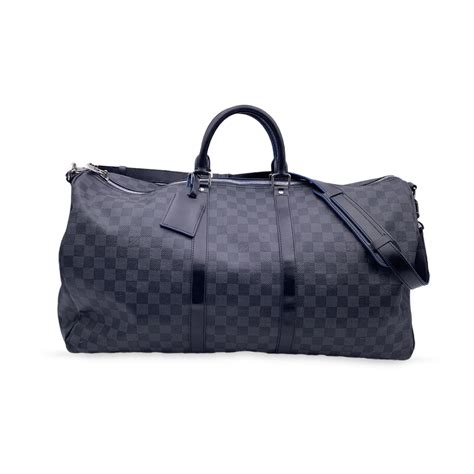 lv keepall 50 damier|Keepall Bandoulière 50 Damier Graphite Canvas .